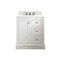 James Martin Vanities De Soto 30in Single Vanity, Bright White w/ 3 CM White Zeus Quartz Top 825-V30-BW-3WZ - alternate 1